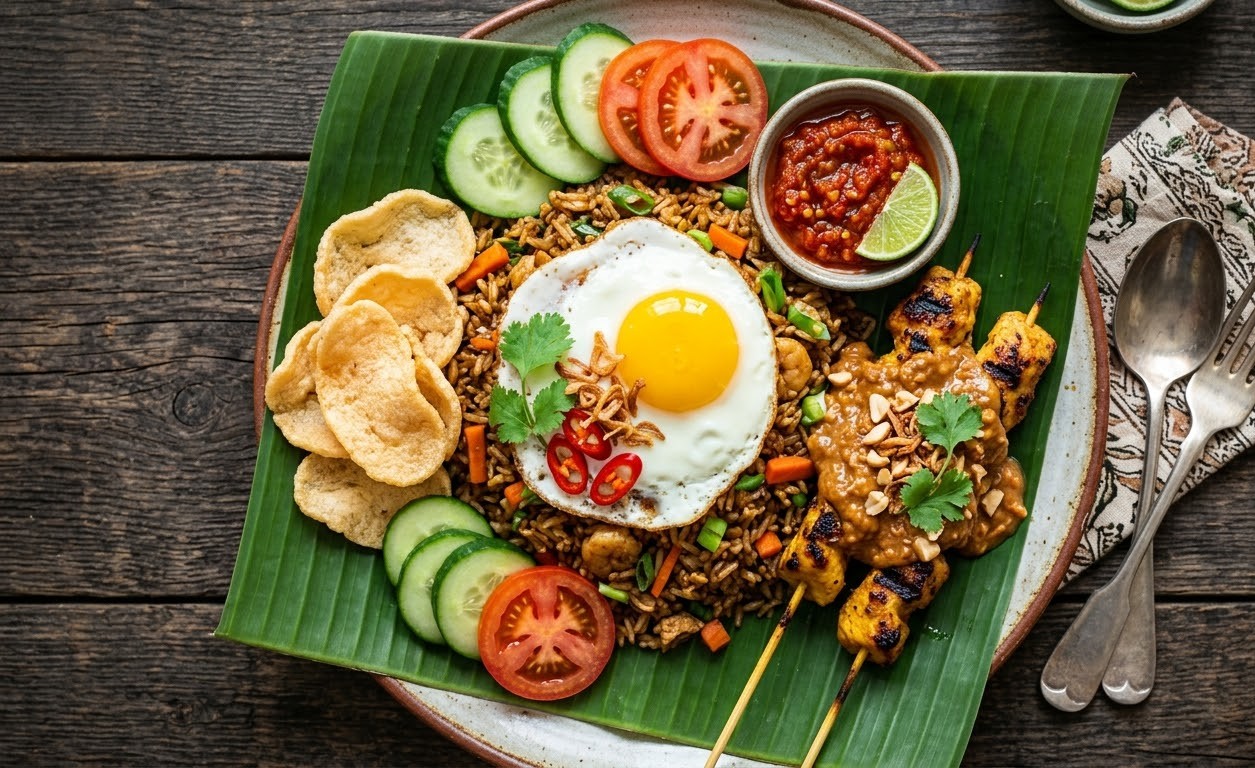 Private luxury pool villa floating breakfast in Ubud Bali