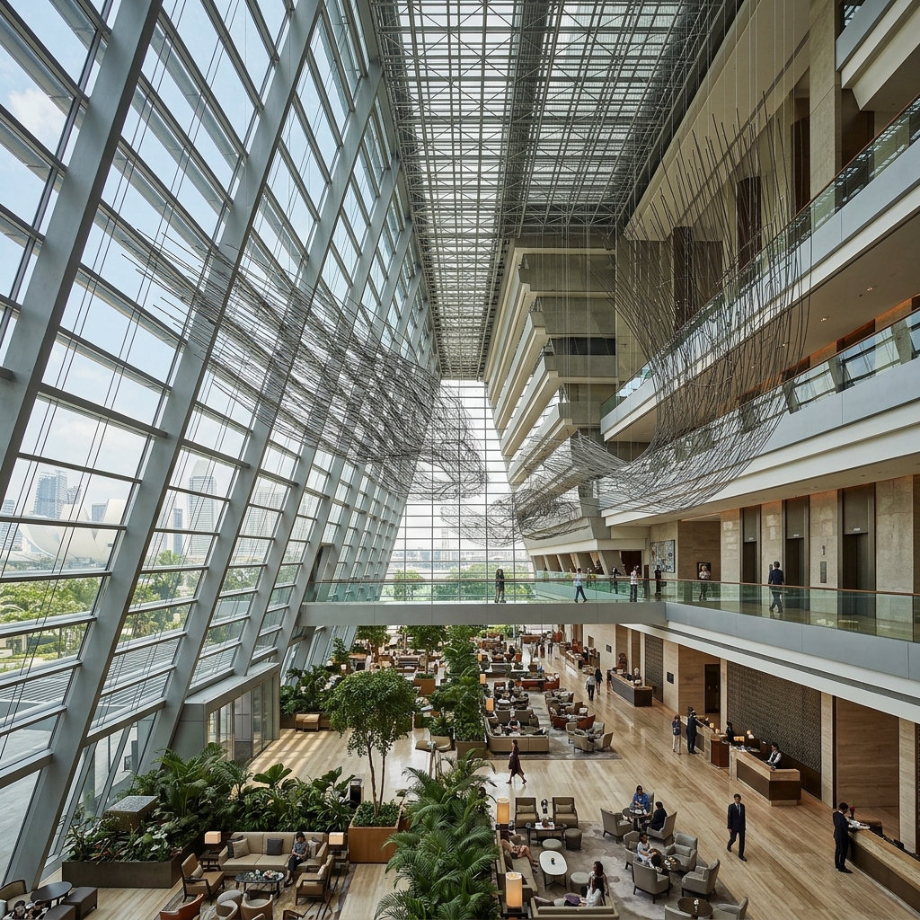 Marina Bay Sands Hotel Atrium Lobby Marina Bay Sands Hotel Atrium Lobby