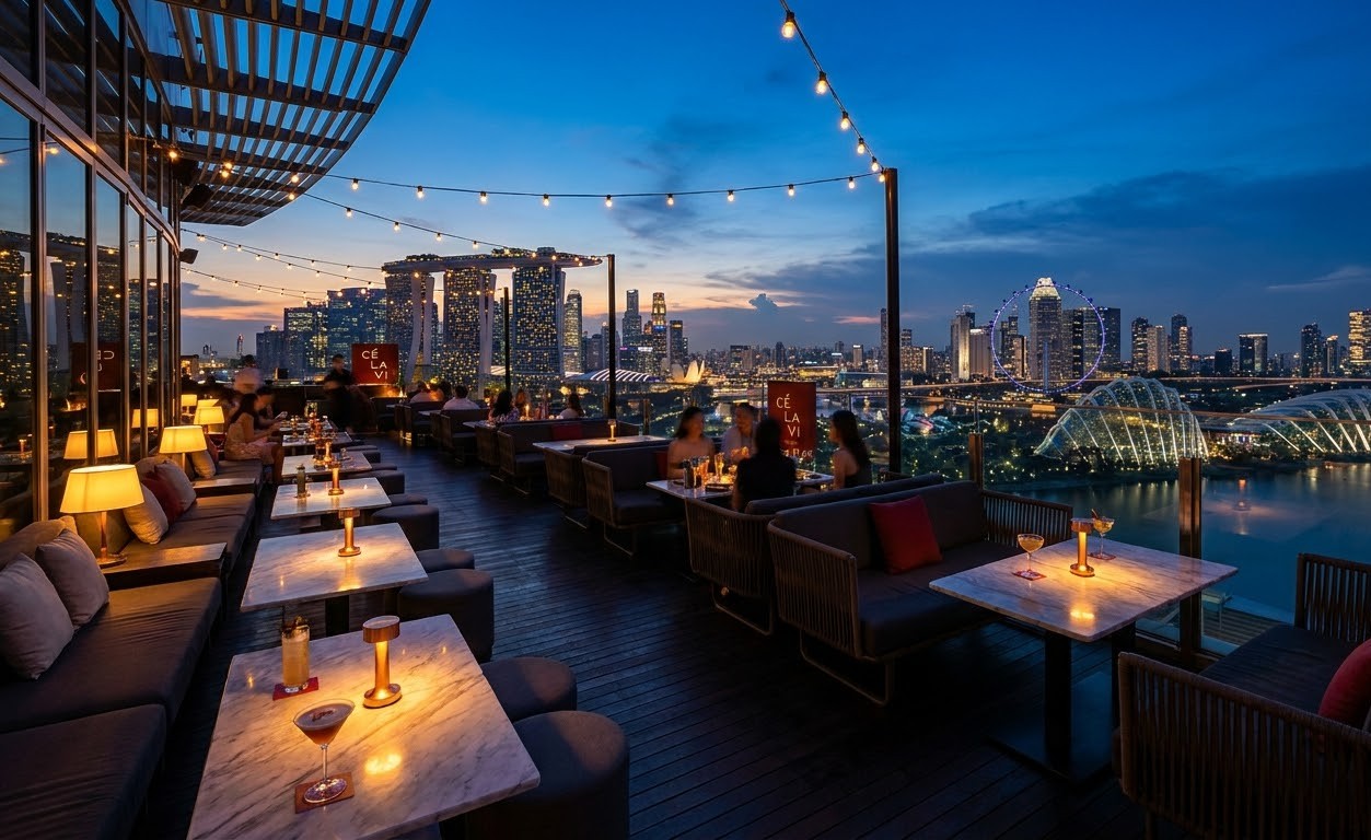 Marina Bay Sands Rooftop Restaurant and Bar Marina Bay Sands Rooftop Restaurant and Bar